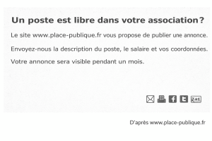 annonce pour offres d'emploi associatives