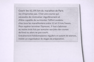 conseils pour courir le marathon de paris