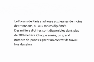 forum de paris pour jeunes et diplômés