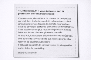 information sur la protection de l'environnement