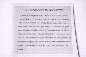le diamant d'espelette expliqué