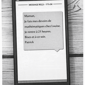 message de patrick à sa maman