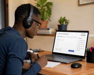 etudiant ecoute